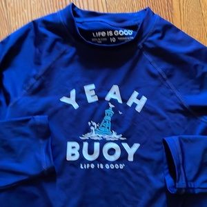 NWOT Life is Good rashguard